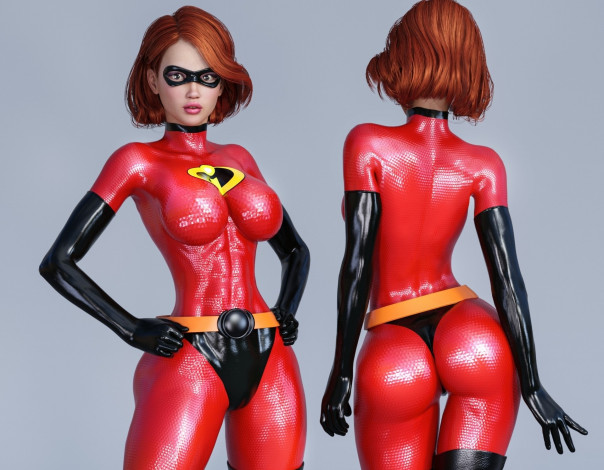 Обои картинки фото 3д графика, люди , people, девушка, взгляд, фон