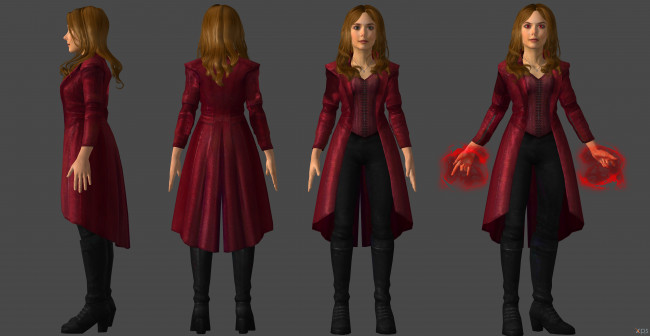 Обои картинки фото 3д графика, фантазия , fantasy, фон, взгляд, девушка