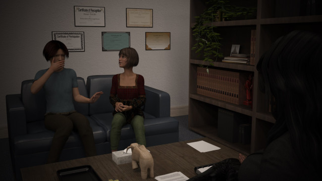 Обои картинки фото 3д графика, люди , people, девушка, взгляд, фон, парень