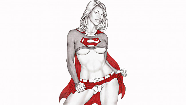 Обои картинки фото рисованное, комиксы, взгляд, фон, девушка, улыбка, униформа