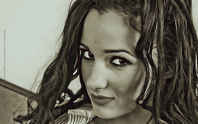 Обои картинки фото календари, компьютерный дизайн, взгляд, девушка, лицо, женщина, calendar, 2019