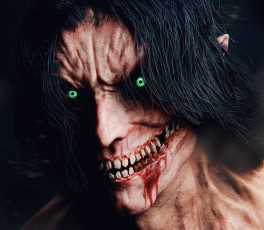 Картинка аниме shingeki+no+kyojin атака титанов