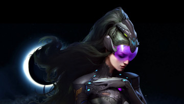 Картинка фэнтези девушки девушка костюм луна