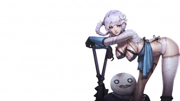 Картинка видео+игры nier +replicant кайне эмиль оружие