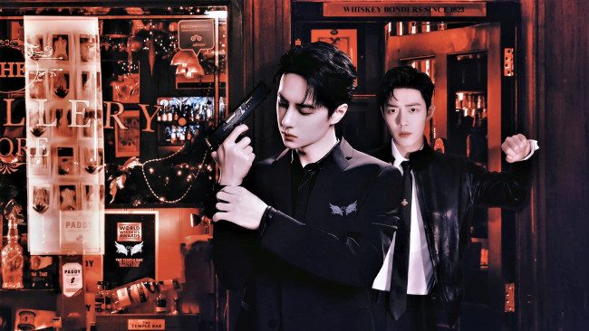 Обои картинки фото разное, компьютерный дизайн, ван, ибо, сяо, чжань, пистолет, магазин