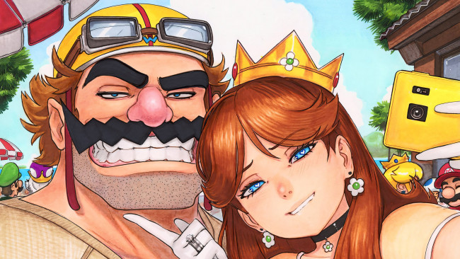 Обои картинки фото видео игры, super mario bros, нейросети, графика, нейроарт, ai, art, нейронные, сети, рисунки, нейро, искусство