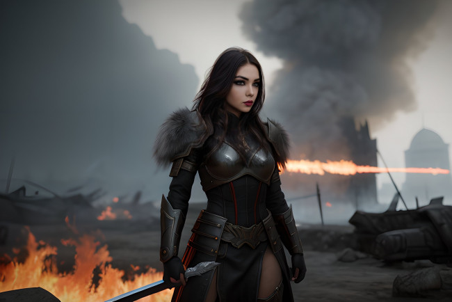 Обои картинки фото фэнтези, девушки, нейросети, графика, нейроарт, ai, art, нейронные, сети, рисунки, нейро, искусство