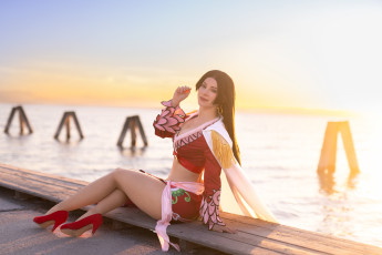 Картинка косплей+модель девушки -+креатив +косплей девушка женщина брюнетка темноволосая сексуальная модель звезда позирует разная обувь верхняя стильная одежда нижнее эротическое бельё трусы лифчик колготки чулки аксессуары макияж и множество элементов на фотографии