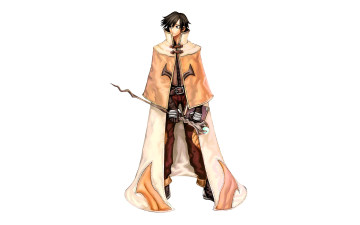 обоя видео игры, ragnarok online, персонаж, парень, плащ, посох