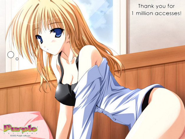 Обои картинки фото аниме, purple