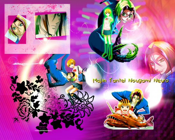 Обои картинки фото majin, tantei, nougami, neuro, аниме, nogami