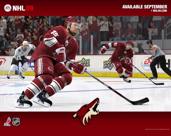 Обои картинки фото nhl, 09, видео, игры
