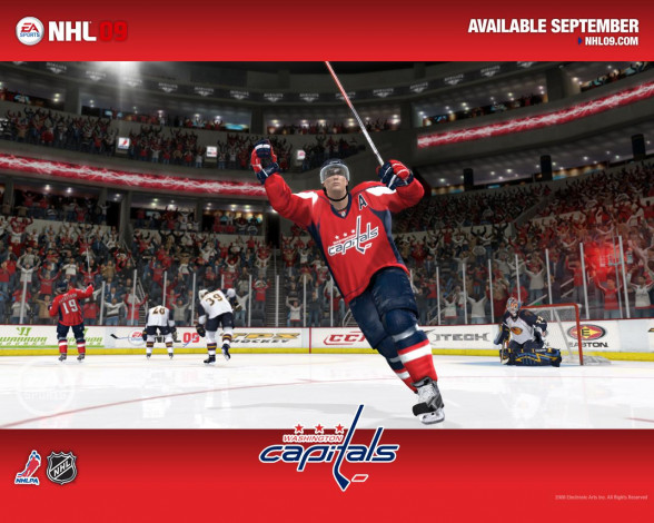 Обои картинки фото nhl, 09, видео, игры