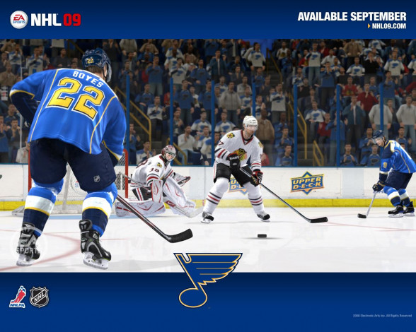 Обои картинки фото nhl, 09, видео, игры