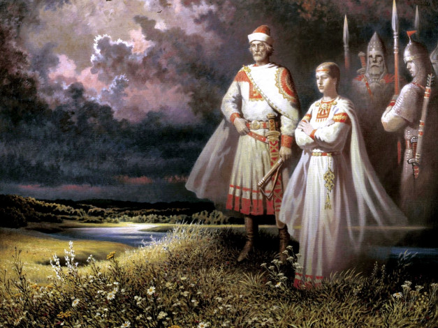 Обои картинки фото борис, ольшанский, рисованные, люди