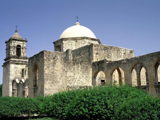 Обои картинки фото mission, san, jose, antonio, texas, города, католические, соборы, костелы, аббатства