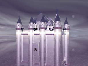 Картинка 3д графика architecture архитектура замок