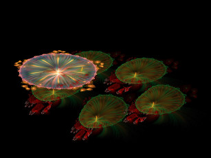 Картинка 3д графика fractal фракталы абстракция