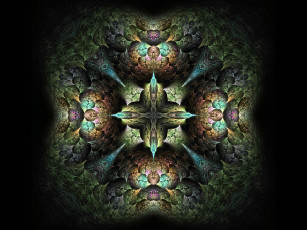 Картинка 3д графика fractal фракталы фрактал