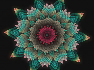 Картинка 3д графика fractal фракталы фрактал