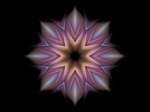 Картинка 3д графика fractal фракталы снежинка фрактал узор