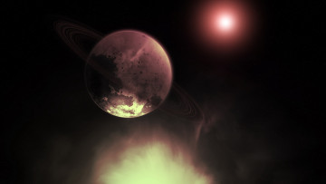 Картинка космос арт звезда планета