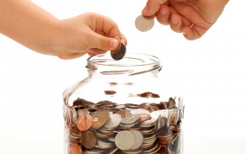 Картинка разное золото купюры монеты