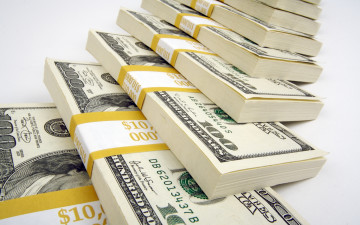 Картинка разное золото купюры монеты пачки доллары