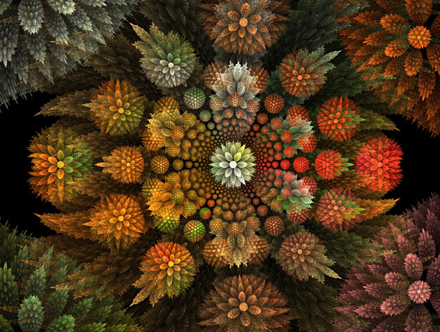 Обои картинки фото 3д, графика, fractal, фракталы, узор, абстракция