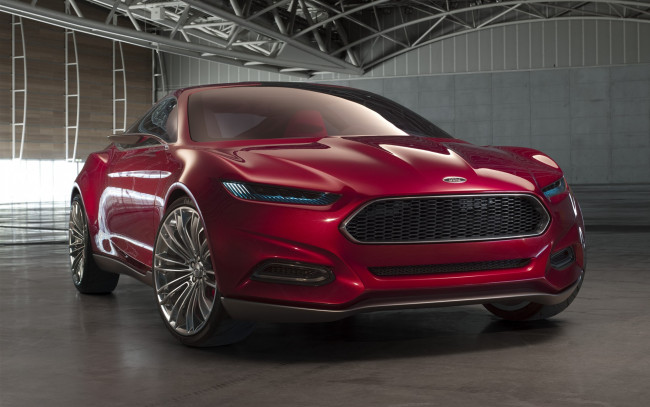 Обои картинки фото ford, evos, concept, 2012, автомобили
