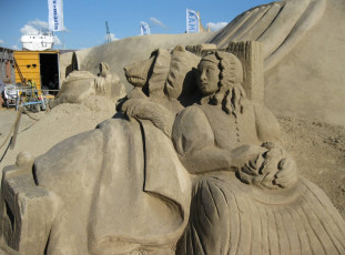 Картинка разное фигуры из песка льда снега песок