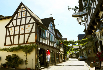 Картинка германия эрпель города улицы площади набережные дома улица