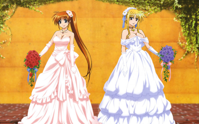 Обои картинки фото аниме, mahou, shoujo, lyrical, nanoha