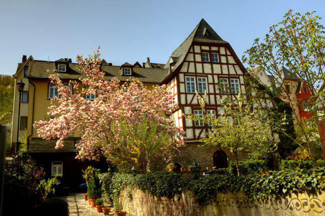 Обои картинки фото германия, обервезель, города, здания, дома, улица