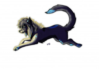 Картинка рисованные животные сказочные мифические собака