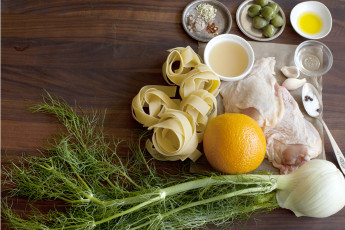 обоя еда, разное, фенхель, мясо, оливки, ингредиенты