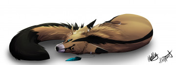 Картинка рисованные животные сказочные мифические лиса