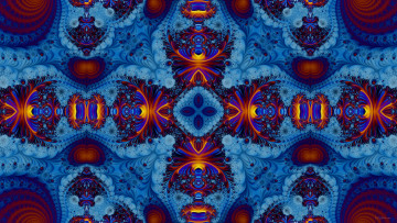 Картинка 3д графика fractal фракталы фон цвета узор