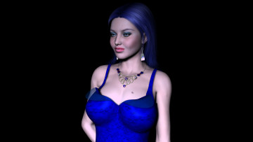 Картинка 3д графика people люди девушка