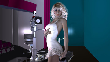 Картинка 3д графика people люди девушка фотоаппарат