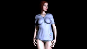 Картинка 3д графика people люди взгляд девушка