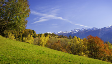 Картинка природа пейзажи горы деревья