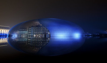 Картинка города пекин китай национальный большой театр оригинальность