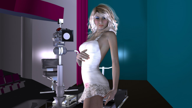 Обои картинки фото 3д, графика, people, люди, девушка, фотоаппарат