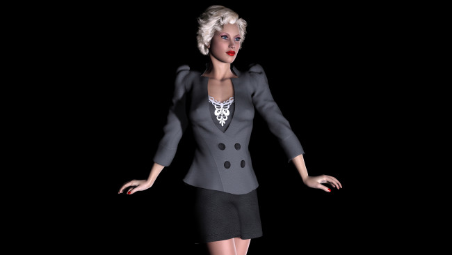 Обои картинки фото 3д, графика, people, люди, взгляд, девушка