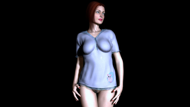 Обои картинки фото 3д, графика, people, люди, взгляд, девушка