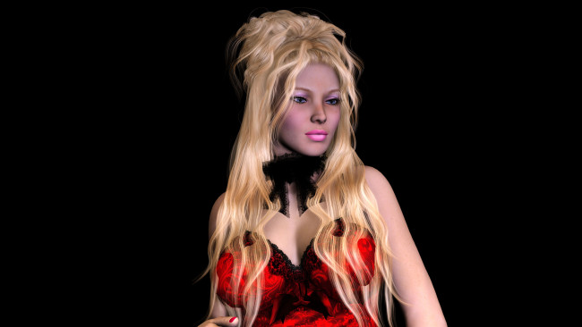 Обои картинки фото 3д, графика, people, люди, взгляд, волосы, девушка