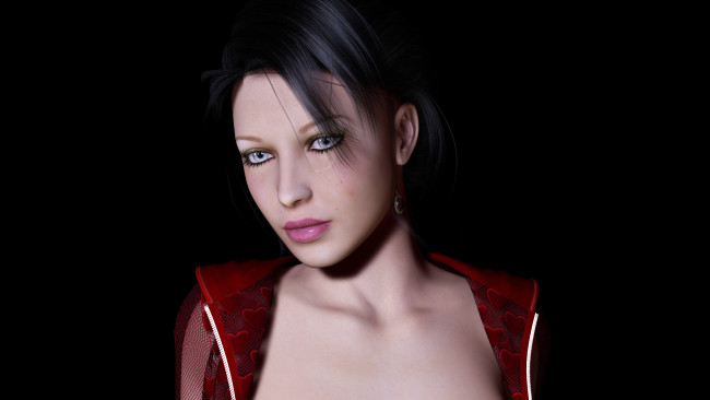 Обои картинки фото 3д, графика, portraits, портрет, взгляд, девушка