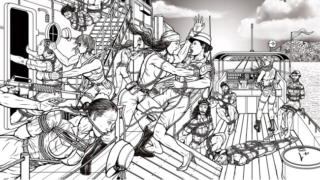 Обои картинки фото рисованные, люди, бунт