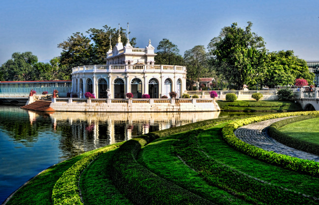 Обои картинки фото города, здания, дома, парк